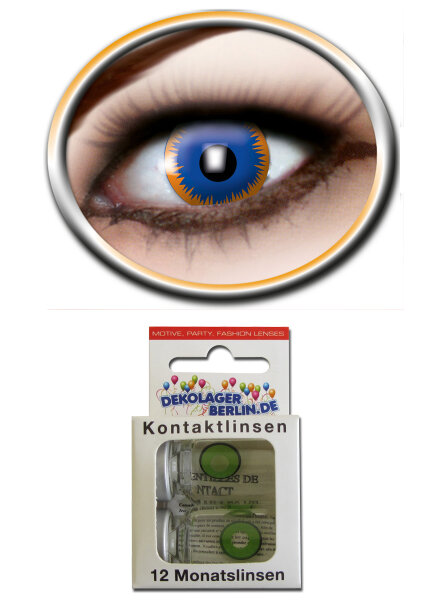 Farbige Kontaktlinsen sun blue