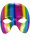 Halbmaske in Regenbogen Farben als Maske