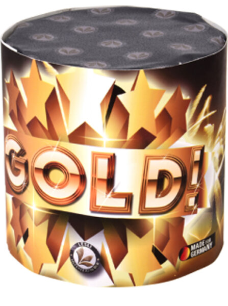 Silvester Feuerwerk Lesli Batterie Gold 10 Schuss