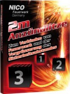 Anzündlitze 2 meter gelb