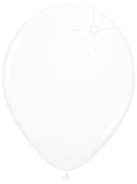 Luftballons weiss perlmutt metallic 30 cm 12