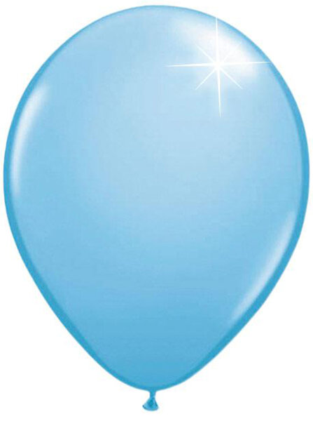 Luftballons hellblau metallic 30 cm 12