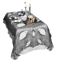 Halloween oder Vintage Deko Stoff schwarz 60 x 300 cm