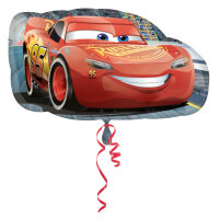 Rennauto als Folienballon Lightning Mc Queen von Cars 76cm