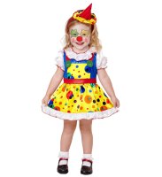 Kinderkostüm Clown oder Clownskostüm für kleine Mädchen