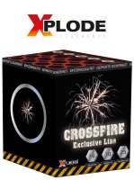 Silvester Feuerwerk Batterie Crossfire Crossette mit...