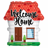 Folienballon Welcome Home als Haus 46 cm